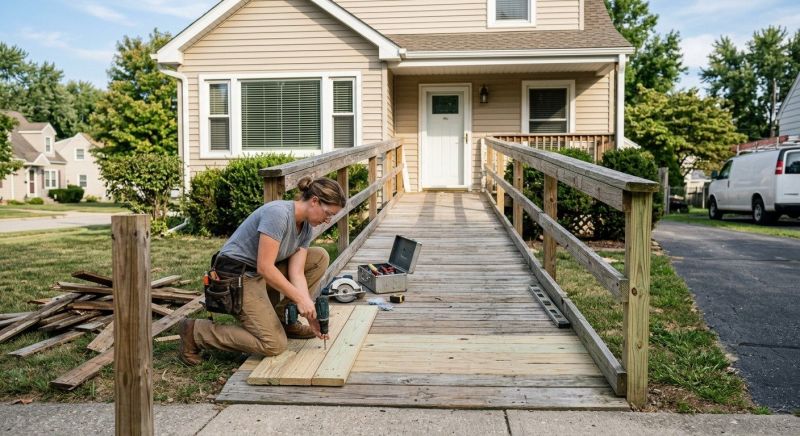 Accessible Ramp Installation in Wilmington, NC