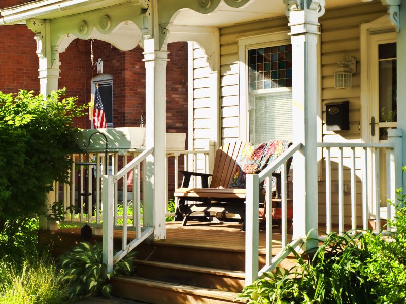 Traditional Wooden Porch